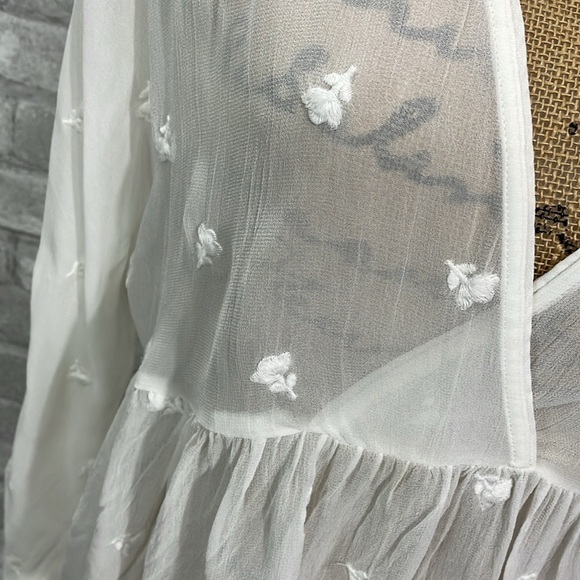 Wilfred Faux Wrap Sheer Blouse - Picture 2 of 7